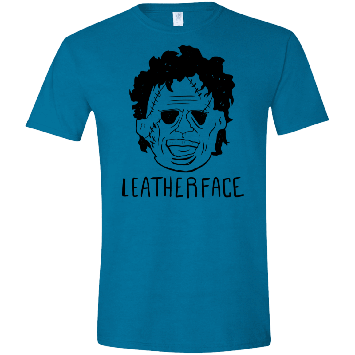 T-Shirts Antique Sapphire / S Leatherface Men's Semi-Fitted Softstyle
