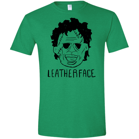 T-Shirts Heather Irish Green / S Leatherface Men's Semi-Fitted Softstyle