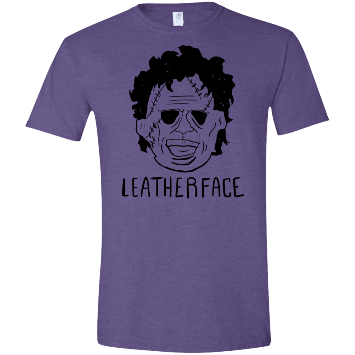 T-Shirts Heather Purple / S Leatherface Men's Semi-Fitted Softstyle