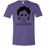 T-Shirts Heather Purple / S Leatherface Men's Semi-Fitted Softstyle