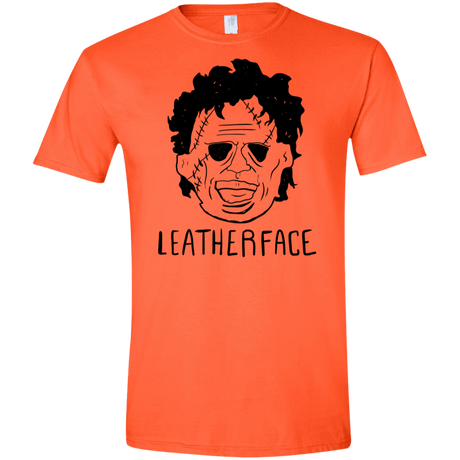 T-Shirts Orange / S Leatherface Men's Semi-Fitted Softstyle