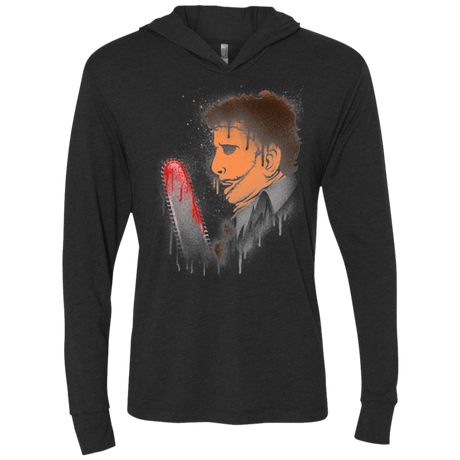 T-Shirts Vintage Black / X-Small Leatherface Triblend Long Sleeve Hoodie Tee