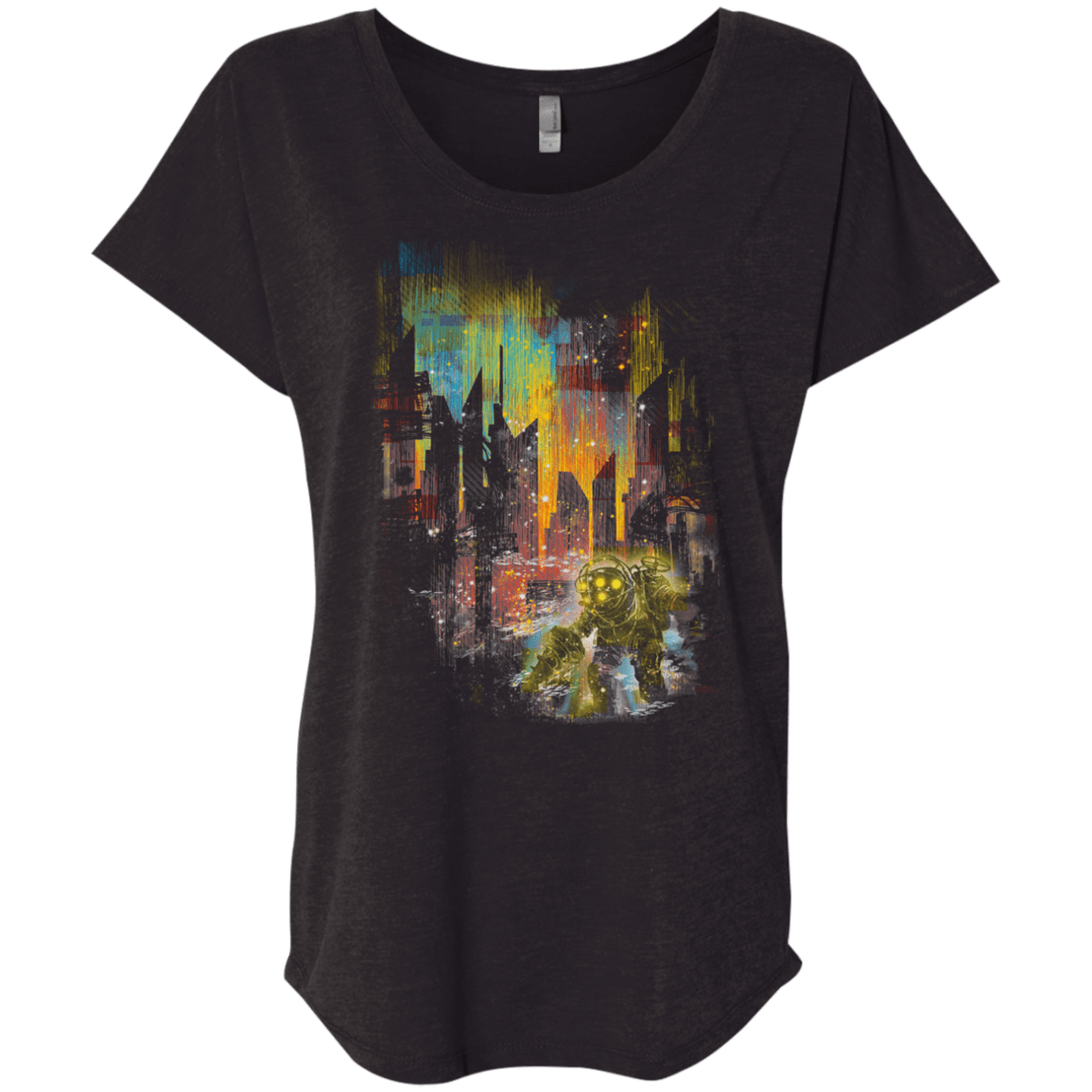 T-Shirts Vintage Black / X-Small Leaving Rapture Triblend Dolman Sleeve