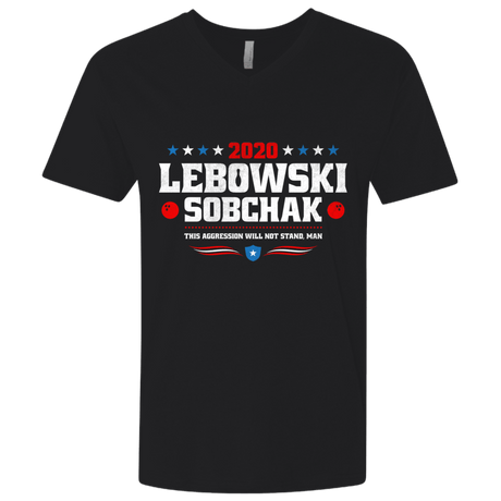 T-Shirts Black / X-Small Lebowski Sobchak Men's Premium V-Neck