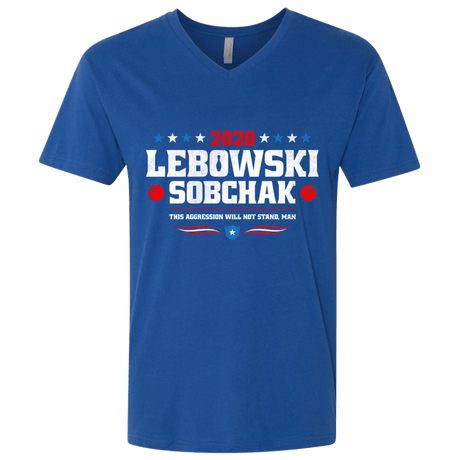 T-Shirts Royal / X-Small Lebowski Sobchak Men's Premium V-Neck