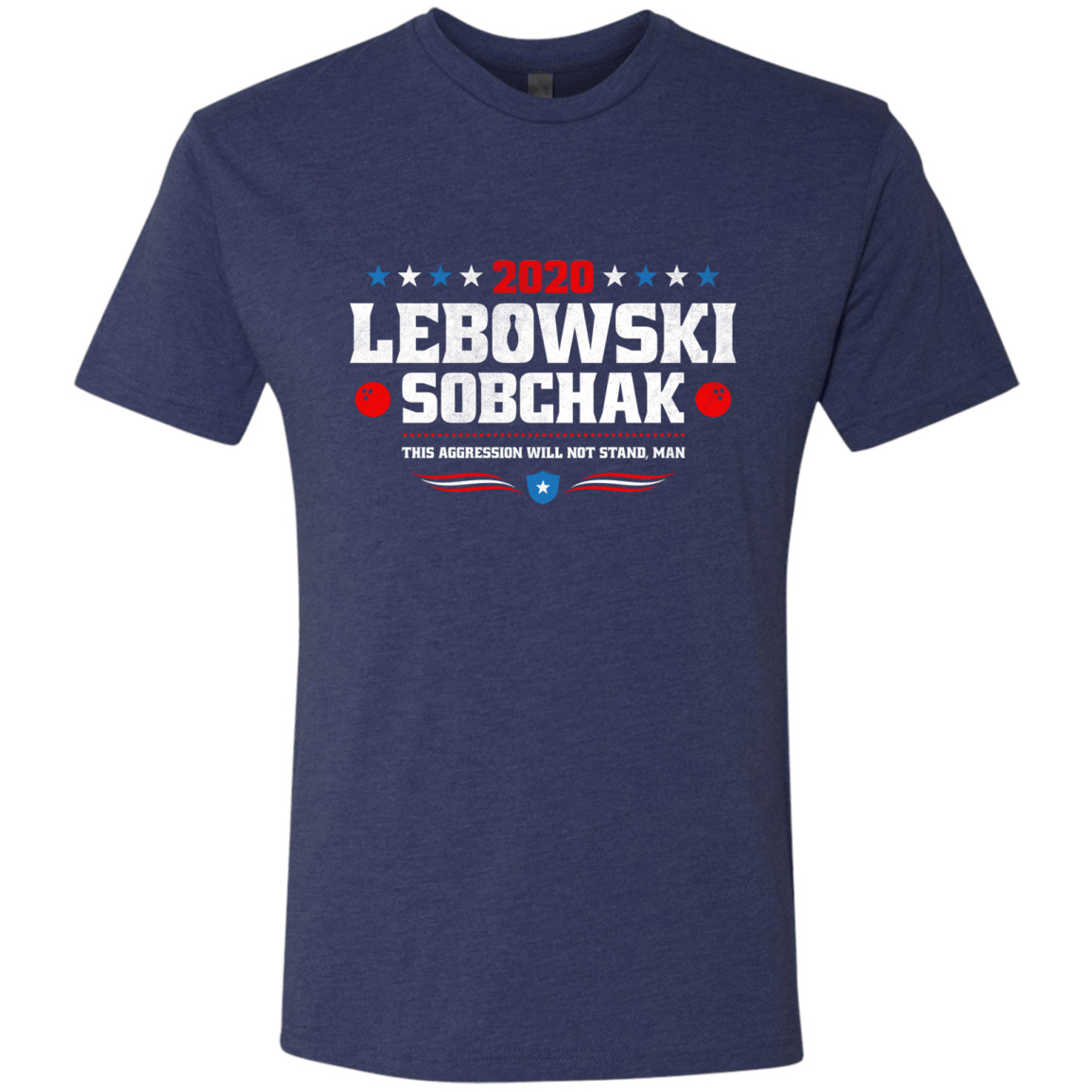 T-Shirts Vintage Navy / Small Lebowski Sobchak Men's Triblend T-Shirt