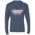T-Shirts Indigo / X-Small Lebowski Sobchak Triblend Long Sleeve Hoodie Tee
