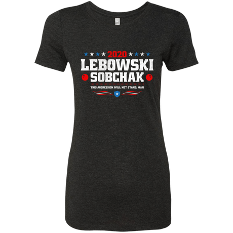 T-Shirts Vintage Black / Small Lebowski Sobchak Women's Triblend T-Shirt