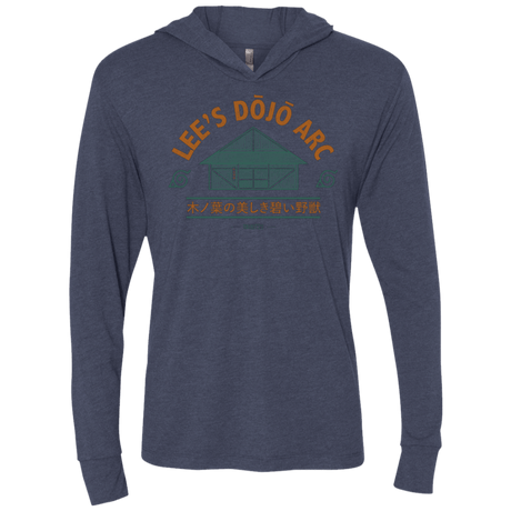 T-Shirts Vintage Navy / X-Small Lee's Dojo Triblend Long Sleeve Hoodie Tee