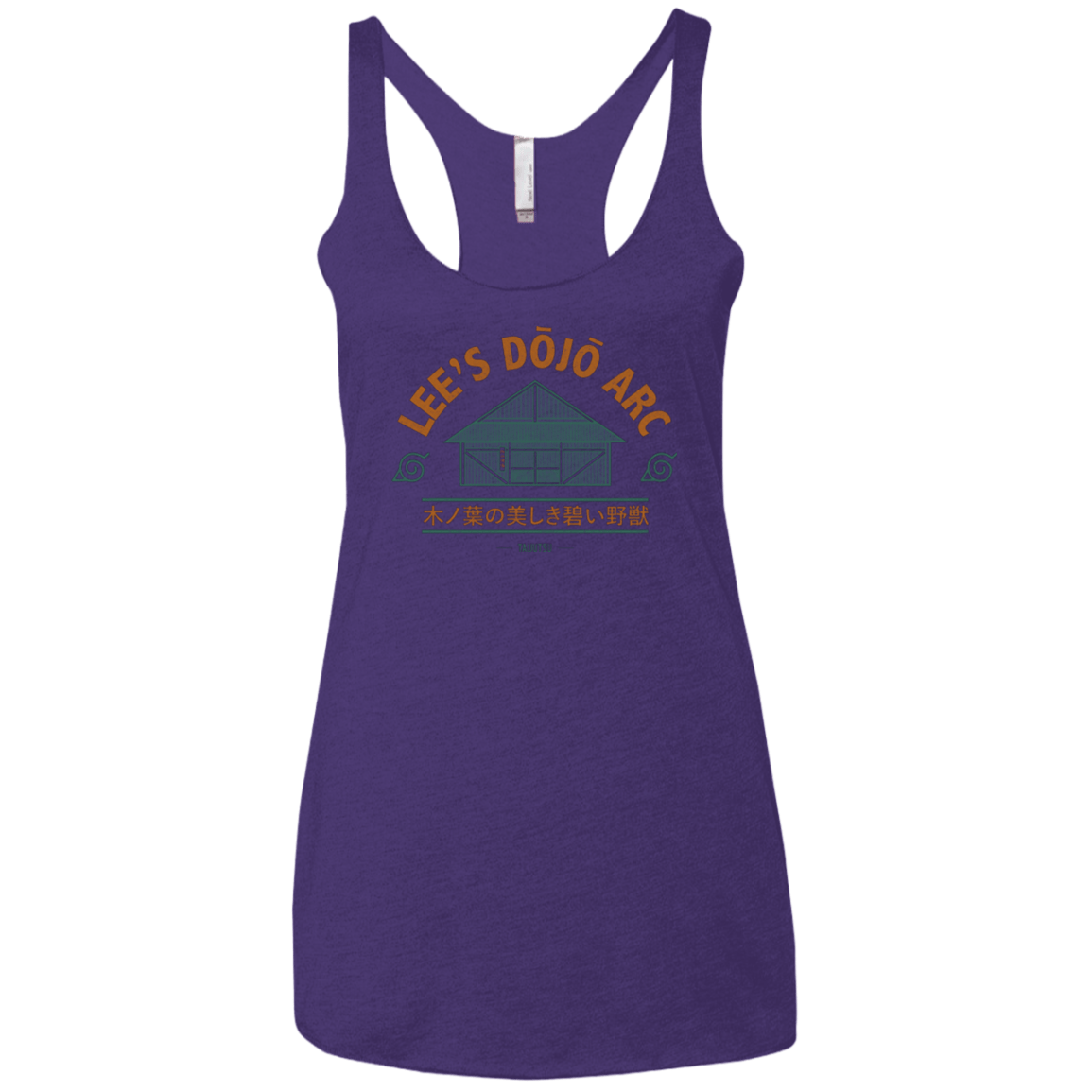T-Shirts Purple / X-Small Lee's Dojo Women's Triblend Racerback Tank