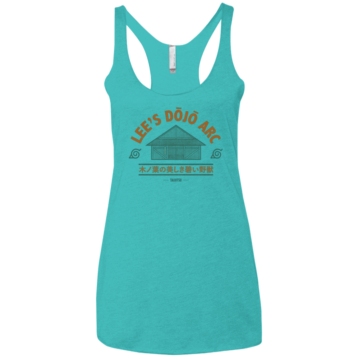 T-Shirts Tahiti Blue / X-Small Lee's Dojo Women's Triblend Racerback Tank
