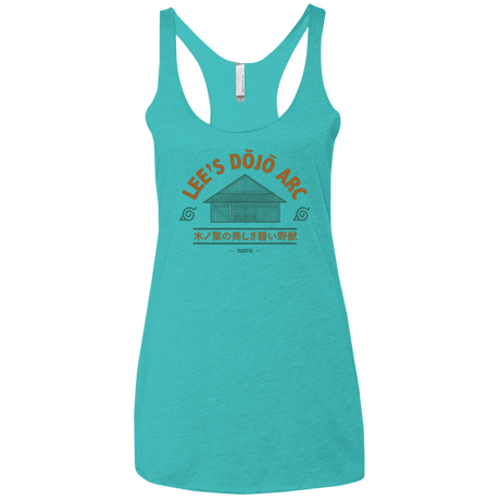T-Shirts Tahiti Blue / X-Small Lee's Dojo Women's Triblend Racerback Tank