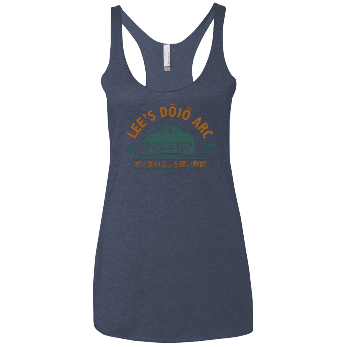 T-Shirts Vintage Navy / X-Small Lee's Dojo Women's Triblend Racerback Tank