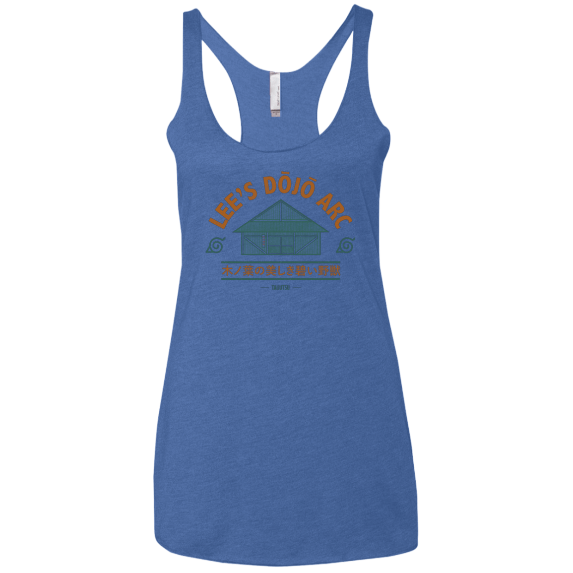 T-Shirts Vintage Royal / X-Small Lee's Dojo Women's Triblend Racerback Tank