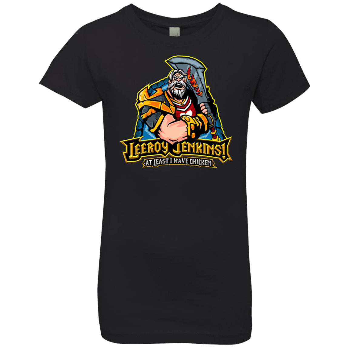T-Shirts Black / YXS Leeroy Jenkins Girls Premium T-Shirt