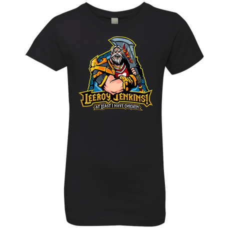 T-Shirts Black / YXS Leeroy Jenkins Girls Premium T-Shirt