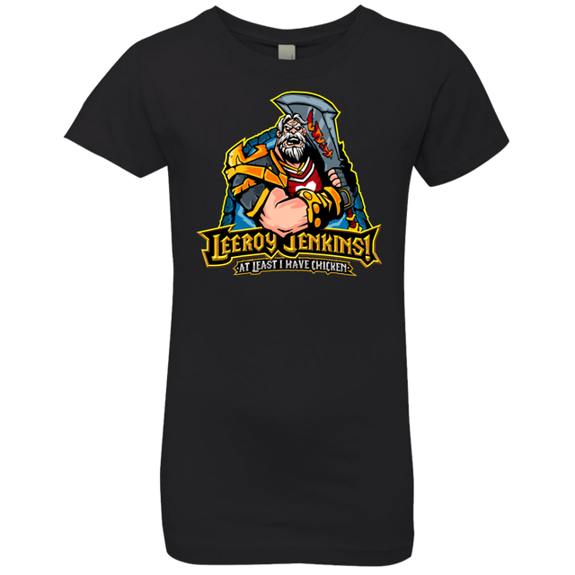 T-Shirts Black / YXS Leeroy Jenkins Girls Premium T-Shirt