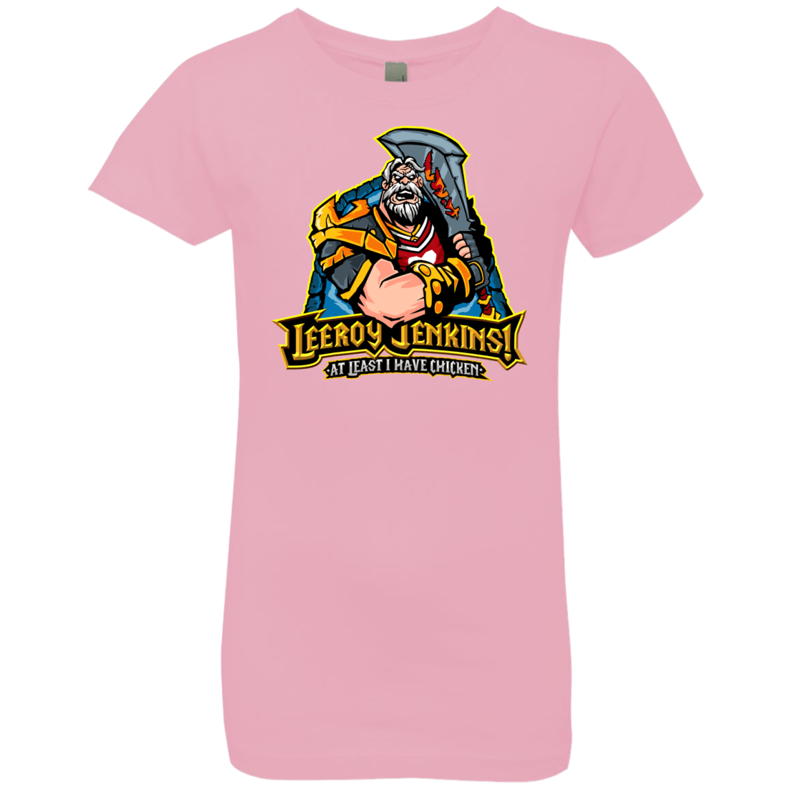 T-Shirts Light Pink / YXS Leeroy Jenkins Girls Premium T-Shirt