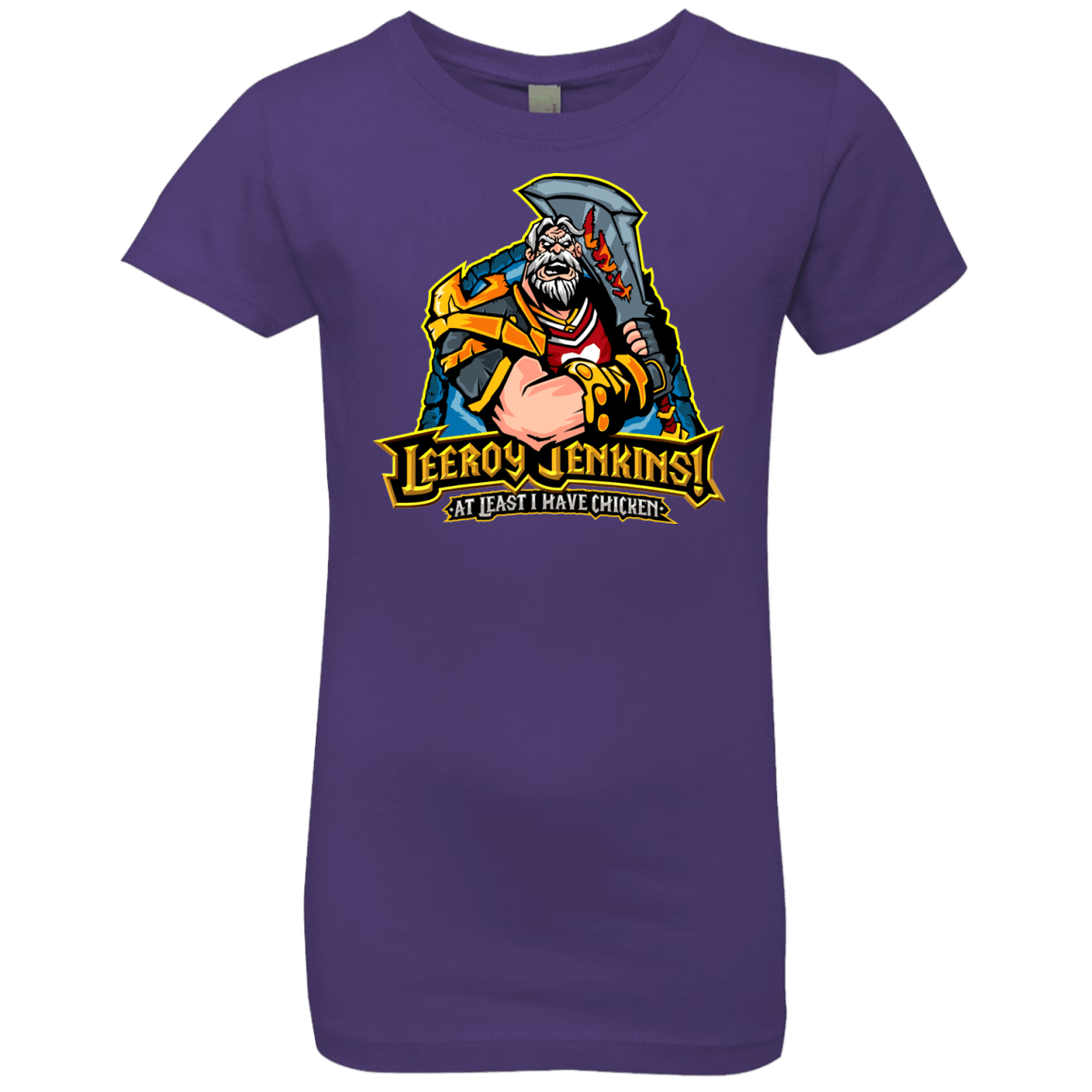 T-Shirts Purple Rush / YXS Leeroy Jenkins Girls Premium T-Shirt