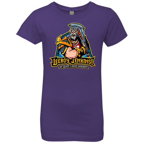 T-Shirts Purple Rush / YXS Leeroy Jenkins Girls Premium T-Shirt