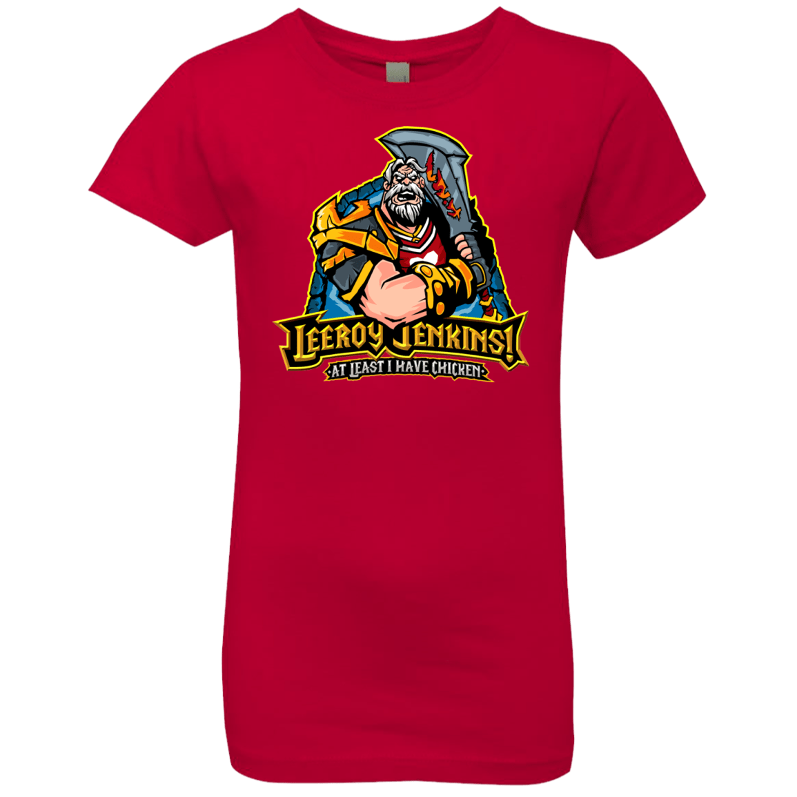 T-Shirts Red / YXS Leeroy Jenkins Girls Premium T-Shirt