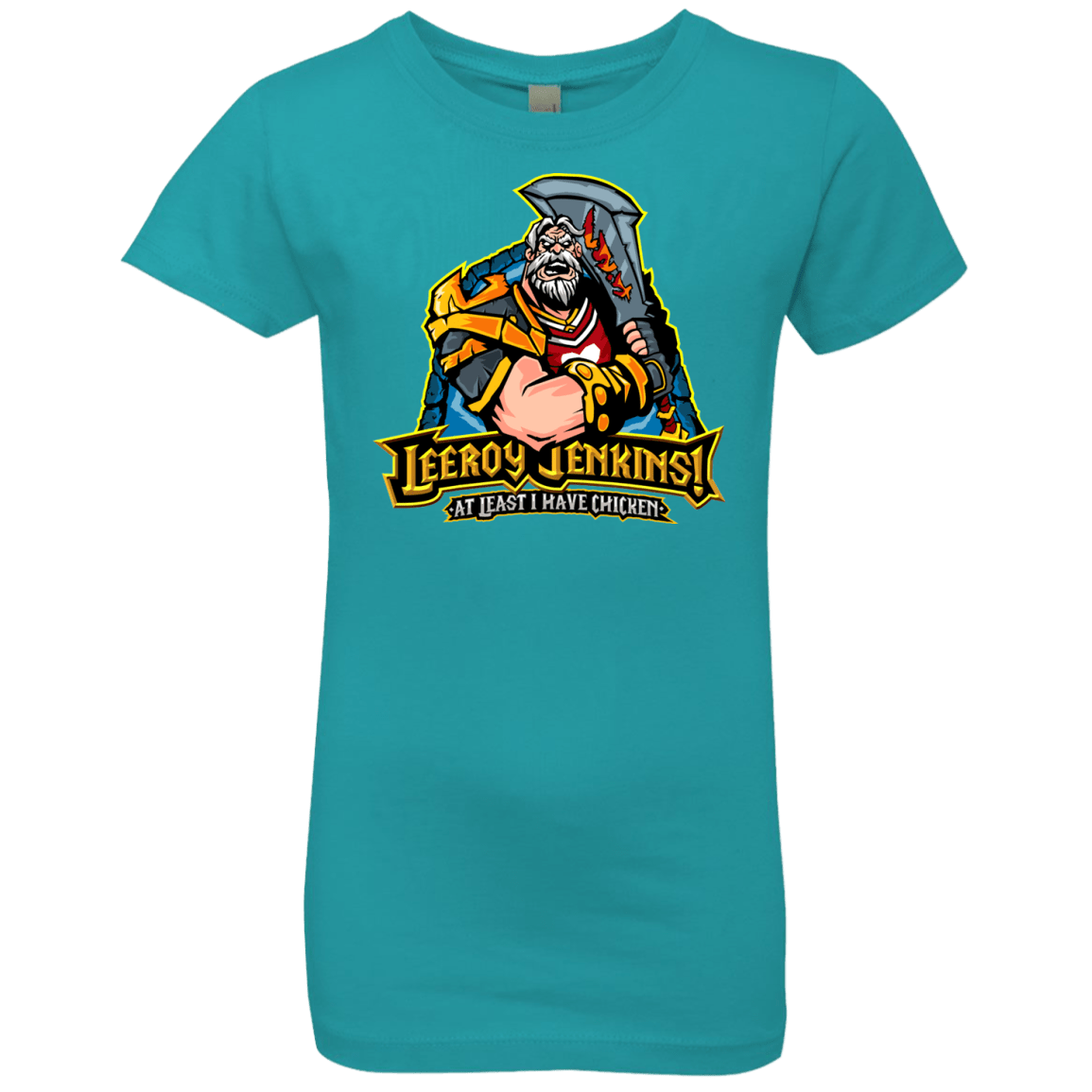 T-Shirts Tahiti Blue / YXS Leeroy Jenkins Girls Premium T-Shirt
