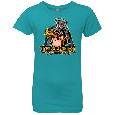 T-Shirts Tahiti Blue / YXS Leeroy Jenkins Girls Premium T-Shirt