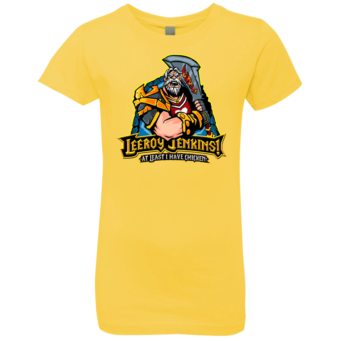 T-Shirts Vibrant Yellow / YXS Leeroy Jenkins Girls Premium T-Shirt
