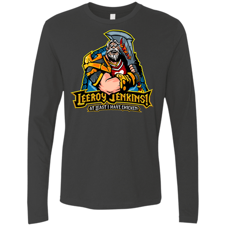 T-Shirts Heavy Metal / Small Leeroy Jenkins Men's Premium Long Sleeve