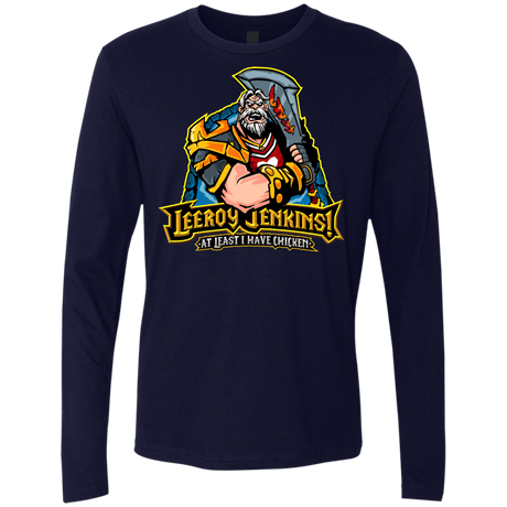 T-Shirts Midnight Navy / Small Leeroy Jenkins Men's Premium Long Sleeve