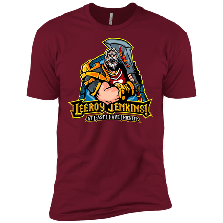 T-Shirts Cardinal / X-Small Leeroy Jenkins Men's Premium T-Shirt
