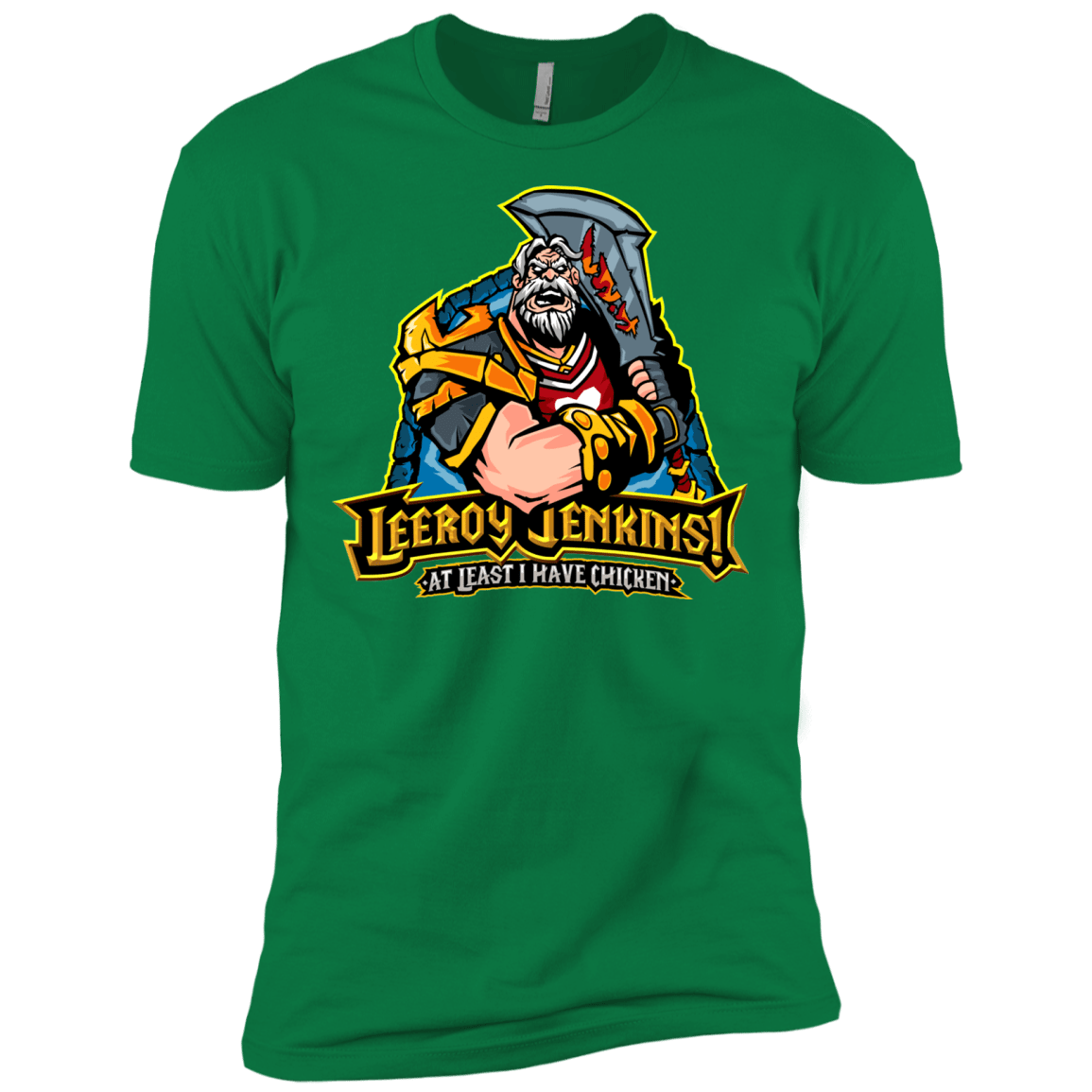 T-Shirts Kelly Green / X-Small Leeroy Jenkins Men's Premium T-Shirt