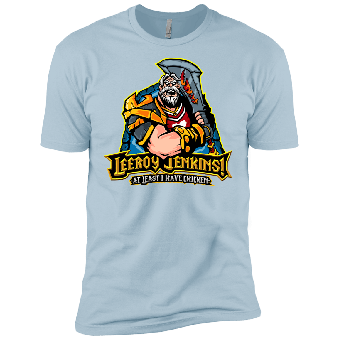 T-Shirts Light Blue / X-Small Leeroy Jenkins Men's Premium T-Shirt
