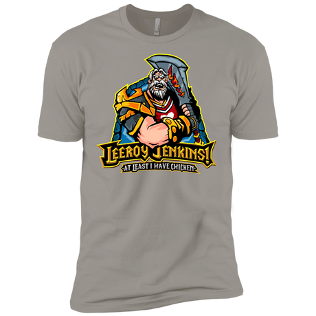 T-Shirts Light Grey / X-Small Leeroy Jenkins Men's Premium T-Shirt