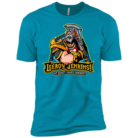 T-Shirts Turquoise / X-Small Leeroy Jenkins Men's Premium T-Shirt
