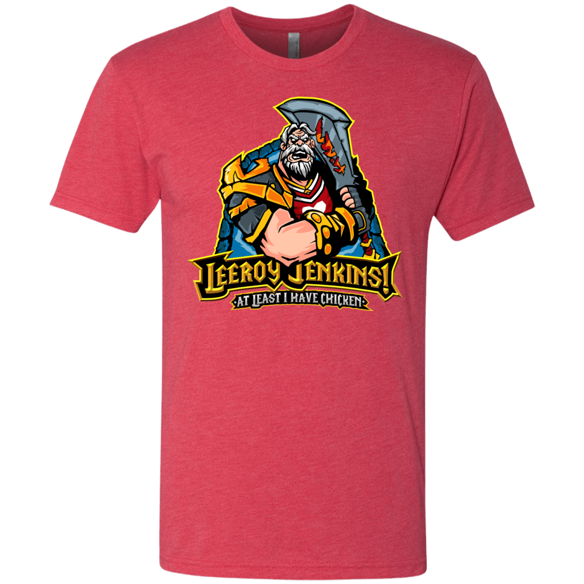 T-Shirts Vintage Red / Small Leeroy Jenkins Men's Triblend T-Shirt
