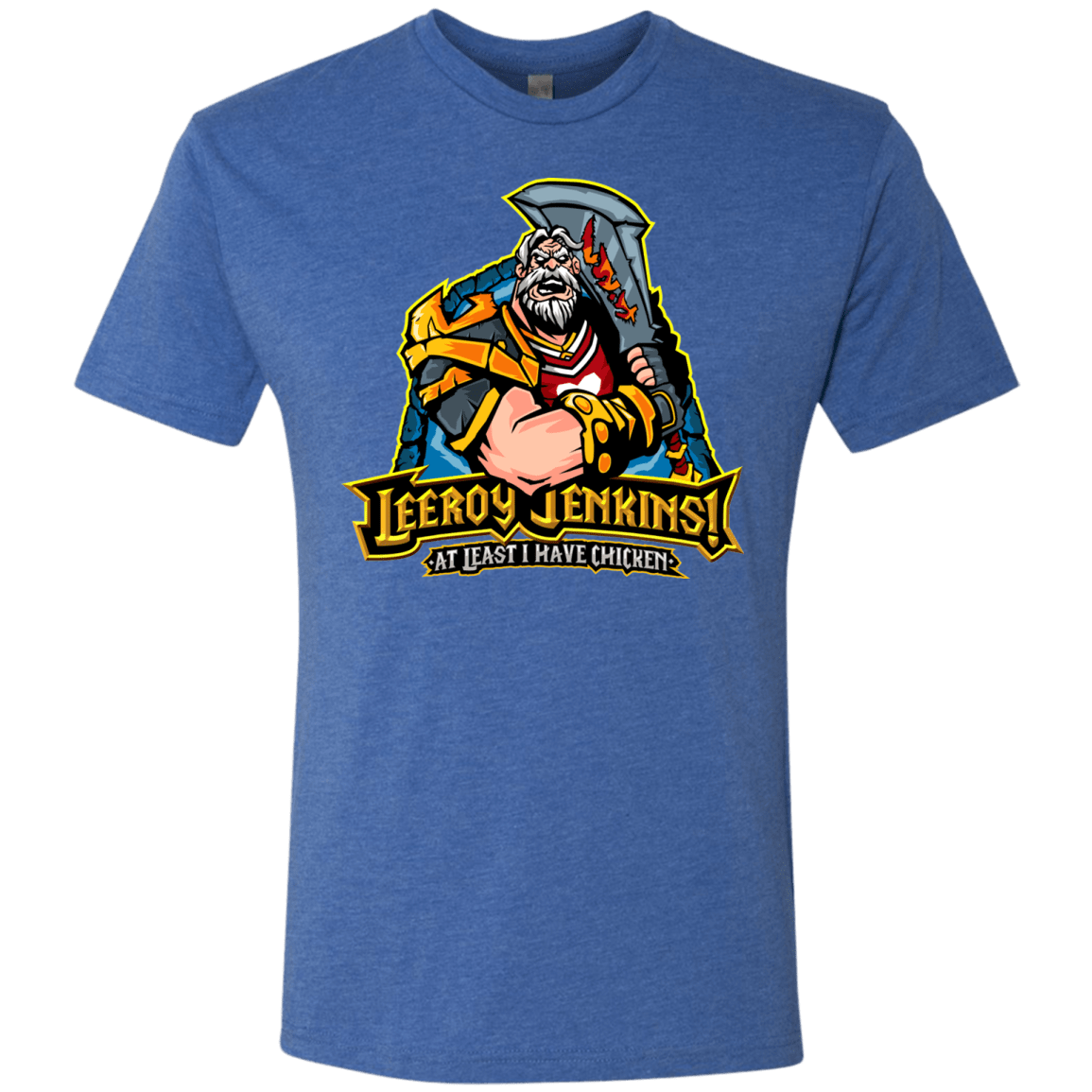 T-Shirts Vintage Royal / Small Leeroy Jenkins Men's Triblend T-Shirt