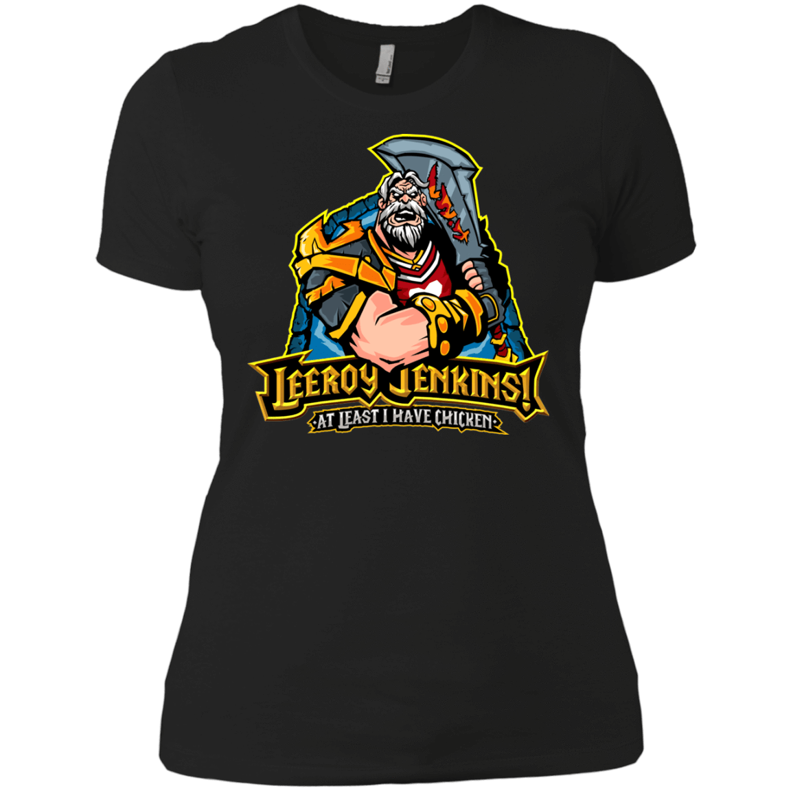 T-Shirts Black / X-Small Leeroy Jenkins Women's Premium T-Shirt