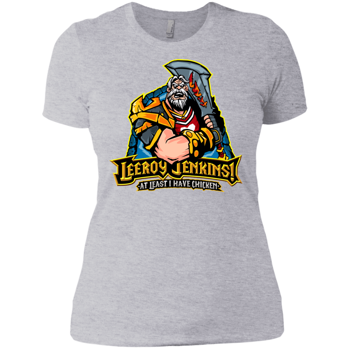 T-Shirts Heather Grey / X-Small Leeroy Jenkins Women's Premium T-Shirt