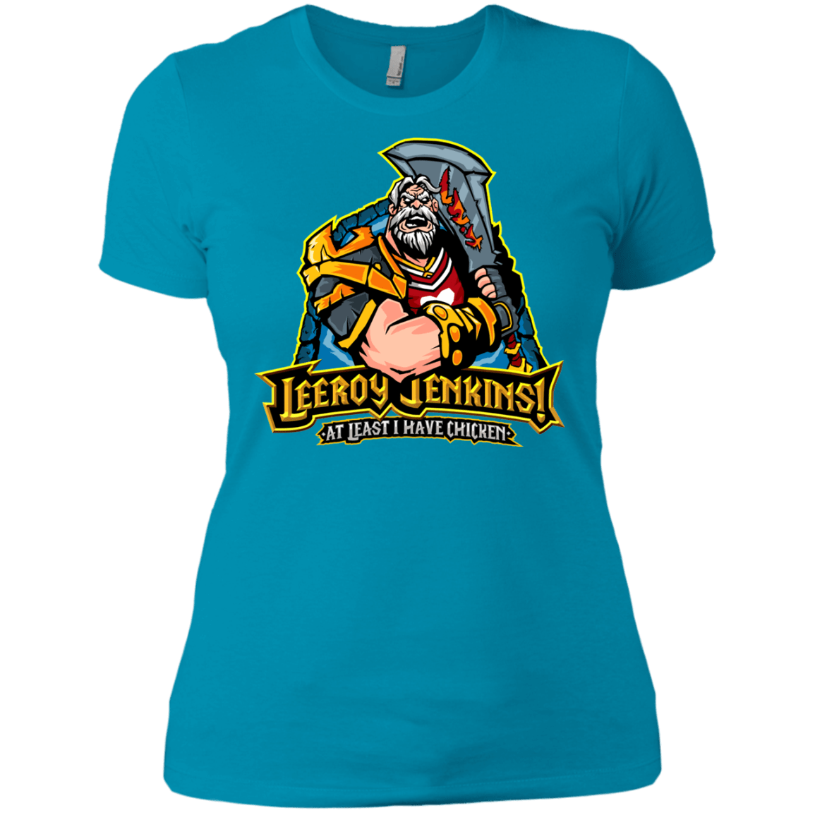 T-Shirts Turquoise / X-Small Leeroy Jenkins Women's Premium T-Shirt