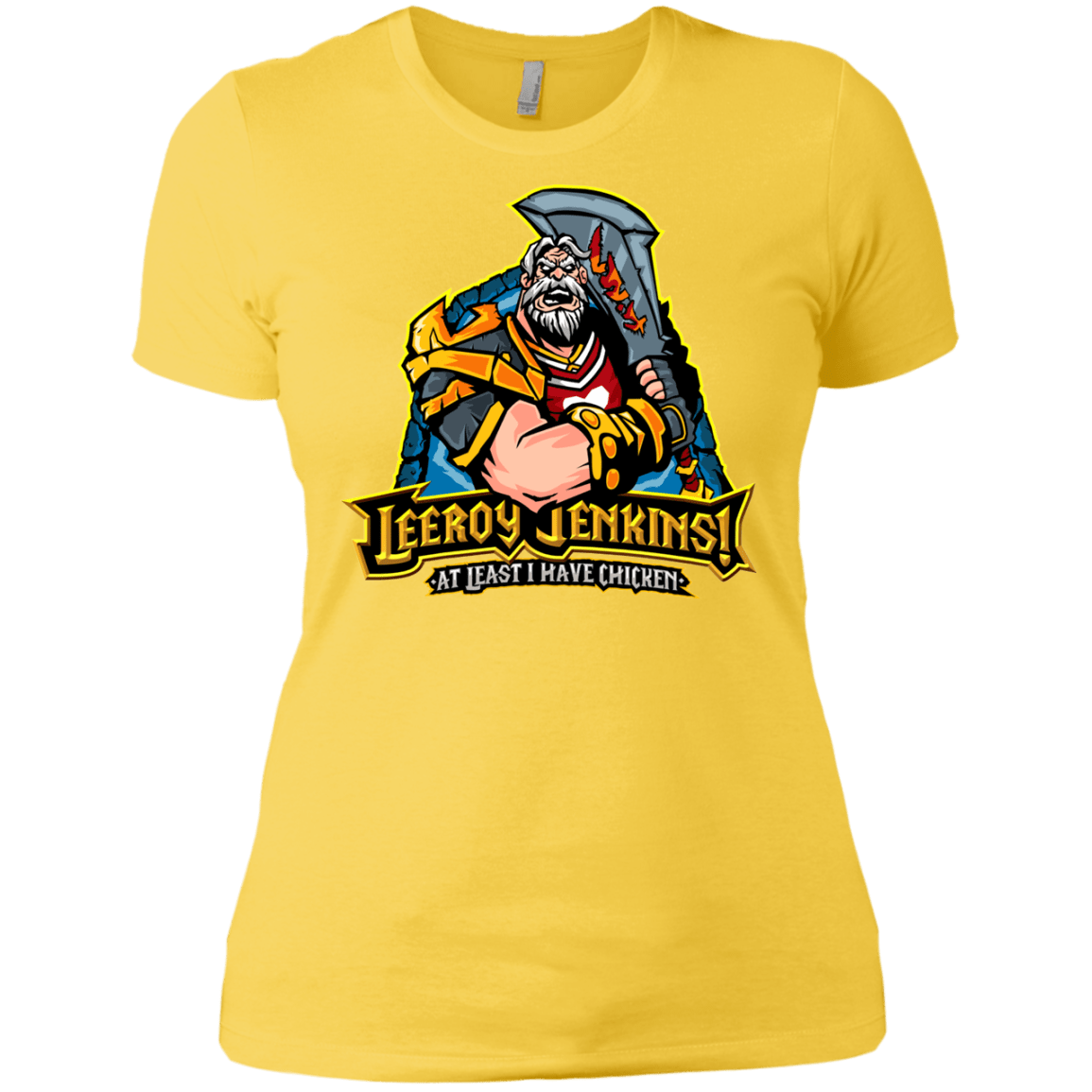 T-Shirts Vibrant Yellow / X-Small Leeroy Jenkins Women's Premium T-Shirt