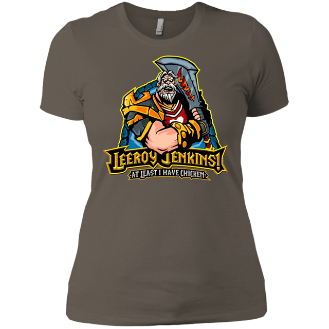 T-Shirts Warm Grey / X-Small Leeroy Jenkins Women's Premium T-Shirt