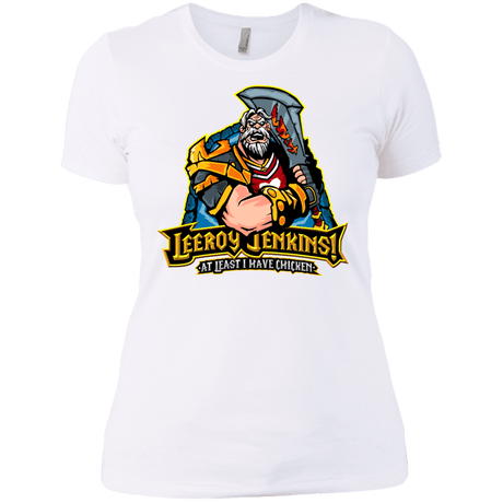 T-Shirts White / X-Small Leeroy Jenkins Women's Premium T-Shirt