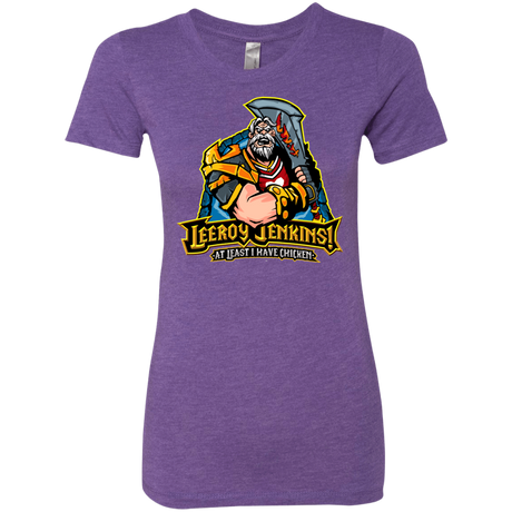 T-Shirts Purple Rush / Small Leeroy Jenkins Women's Triblend T-Shirt