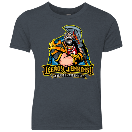 T-Shirts Vintage Navy / YXS Leeroy Jenkins Youth Triblend T-Shirt