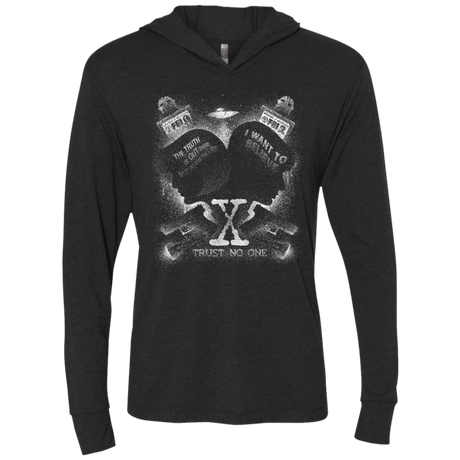 T-Shirts Vintage Black / X-Small Legacy of Believing Triblend Long Sleeve Hoodie Tee