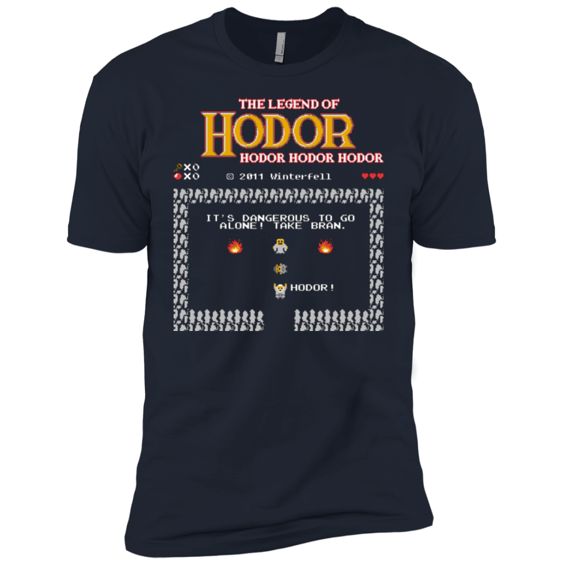 T-Shirts Midnight Navy / YXS Legend of Hodor Boys Premium T-Shirt