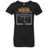 T-Shirts Black / YXS Legend of Hodor Girls Premium T-Shirt