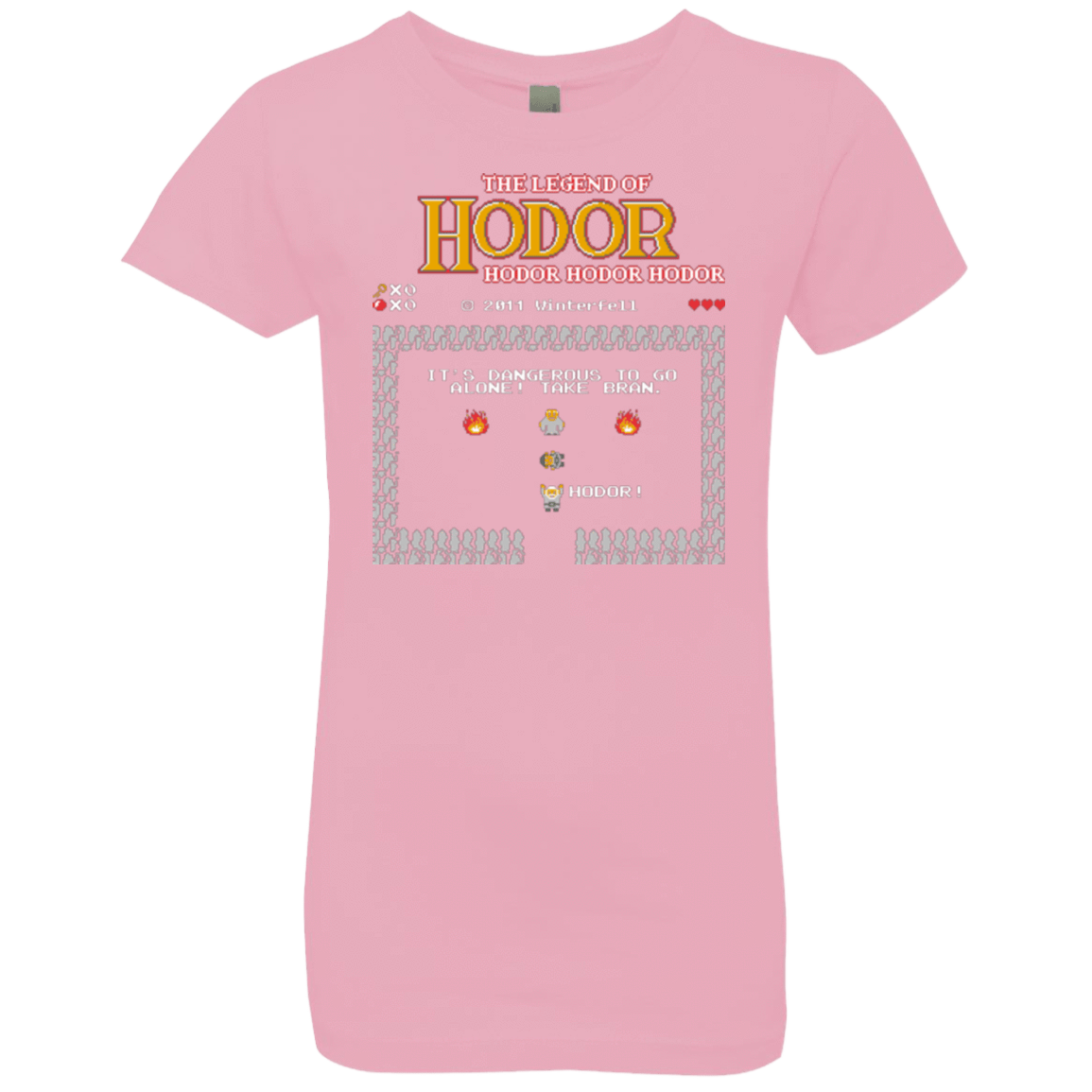 T-Shirts Light Pink / YXS Legend of Hodor Girls Premium T-Shirt