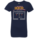 T-Shirts Midnight Navy / YXS Legend of Hodor Girls Premium T-Shirt
